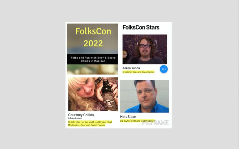 FolksCon 2022 event featuring Aaron Yonda, Courtney Collins, and Matt Sloan.
